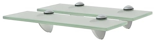 vidaXL Schweberegale 2 STK. Glas 30x20 cm 8 mm