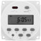 Walfront 12V Digitaler Zeitschalter L701 CN101a DC 2V Mini LCD Digital Mikrocomputer Steuertimer, Weiß