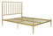 DHP Furniture Giulia Modern Metal Bed Gold King