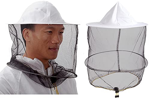 ZffXH Lot De 2 Ou 6 Chapeaux D'apiculture Ronds avec Voile Et Moustiquaire