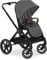 hauck Kinderwagen mit Beindecke Walk N Care ab Geburt bis 22 kg mit Liegefunktion, Becherhalter, Sitz Wendbar & Höhenverstellbar, Gummireifen, Teleskopgriff, UPF 50+, Zusammenklappbar (Dark Grey9