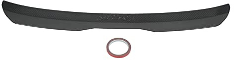 Keenso Auto Heckspoiler Dachheckspoilerflügel, Universal ABS-Heckspoiler-Automodifikationsersatz für A‑Klasse A1 A3 Sportback RS3(Kohlefaser-Stil)