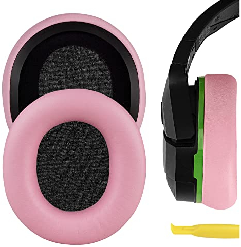 Geekria Ersatz-Ohrpolster kompatibel mit Turtle Beach Stealth 600, 400, 500X, 700X, 420X, Ear Force XO SEVEN, XP500, PX5, PX4, X42 Gaming-Kopfhörer-Ohrpolster, Headset Ohrpolster(Pink Protein leather)