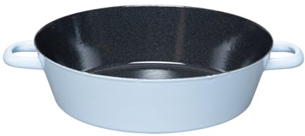 Riess, 0386-028, Backpfanne 28 cm, BACKEMAILLE BLAU, LBH 32.6x29x10.8 cm, Gew. 1.164kg, Volumen 2.8 L