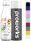 Proworks Botellas De Agua Deportiva De Acero Inoxidable | Cantimplora Termo con Doble Aislamiento para 12 Horas De Bebida Caliente Y 24 Horas Bebida Fría 1 Litro - Todo Blanco - Animales Danzantes
