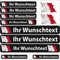 INDIGOS UG® Namensaufkleber Sticker - Flagge wehend - Land Malta - 13 Fahnenaufkleber - Aufkleber mit Namen & Wunschtext - Fahrrad - Auto - Motorrad - individuell personalisiert