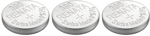 RENATA Knopfzellen Silber Oxid 390 / SR1130SW 0% Quecksilber, 3 Stück