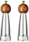Reiwosee Manuel Acrylique Transparent Moulins à Poivre et Classique Moulin Sel 2pcs 8pouces, Bois Massif Manuel Rotor Poivre Moulin, Sel Avec Noyau en Céramique Réglable Grossier, Broyage de épices