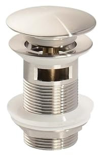 Bouchon de vidange Pop-Up for lavabo de Salle de Bains, en Or brossé, Noir Mat, Blanc, Or Rose, Or, Chrome, Accessoires de lavabo (Color : Brushed ni with Hole)