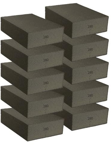 10 Stück Schleifschwamm Verschiedene Körnungen (Korn 280)