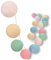 CREATIVECOTTON LED Lichterkette mit Cotton Balls inkl. Timer und Dimmer (Pastell, 35 Kugeln)