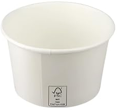 BeGreen - Eisbecher Pappe klein, Papier Eisbecher 1000Stk in 120ml/4oz, Umweltfreundliche Eisbecher, Papp Eiscreme Becher to go, ideal geeignet für 1-2 Kugeln