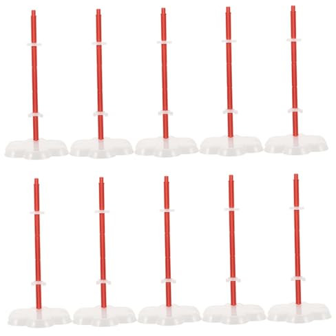 TOYANDONA 10stücke Puppenständer Displayhalter Mit Clips Stabiler Und Tragbarer Puppenhalterung Für Actionfigur-Puppen Leicht Zu Verstauen Und Praktisch Für Dauerhaften Gebrauch