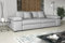 Fun Möbel Big Sofa Couchgarnitur Megasofa Riesensofa Arezzo in Stoff Now or Never (Weiß)