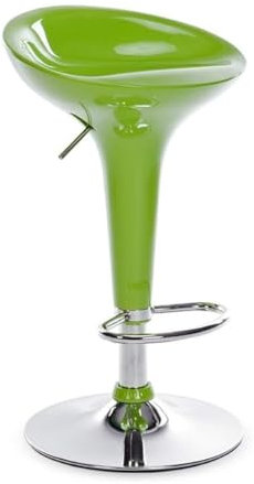 RUVOO Barhocker Barstuhl Höhenverstellbarer Barhocker, Drehbarer Barhocker, Thekenhocker Aus Metall, Stuhl Mit Niedriger Rückenlehne, Sitzfläche Aus ABS-Kunststoff Und Pedal Barstühle Barsessel(Grün)