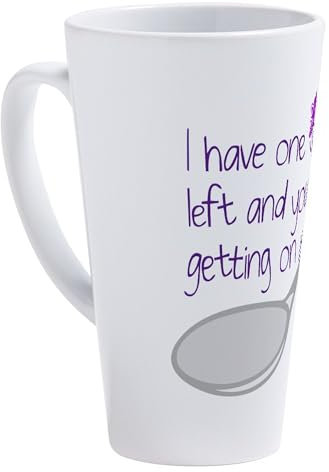 CafePress One Spoon Left 17 oz Latte Mug