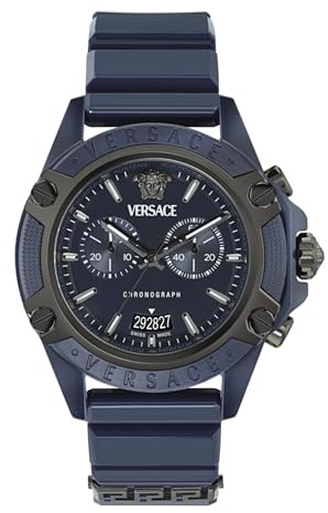 Versace Herren Chronograph Quarz Armbanduhr Icon Active
