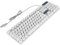 Matybobe Tastiera da Gioco USB Round 104 Tasti Retroilluminata Tastiera Cablata Ergonomica Impermeabile per il Gioco del Laptop Desktop Gaming (Punk White)