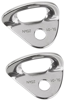 MagiDeal 2 tiradores de escalada de 25 KN, para montañismo, escalada, perno de suspensión, perno para equipo de escalada, gancho de perforación, para protección de camping