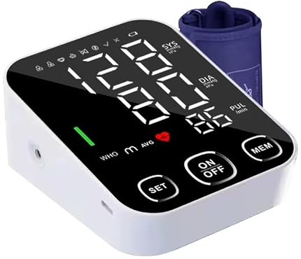 Large LCD Professional Upper Arm Automatic Digital Blood Pressure Monitor with
