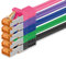 1aTTack.de 5m - Cat.7 Netzwerkkabel 5-Farben 02-5 Stück Gigabit Ethernet LAN Kabel 10000 Mbit s Patchkabel Cat7 Kabel S FTP PIMF Schirmung LSZH Cat.7 Rohkabel Rj45 Stecker Cat 6a - 5 x 5 Meter