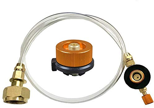 Vaorwne Gaskocher für Campingkocher, Propan-Fülladapter, LPG, flacher Zylinder, Tankadapter, Flaschenadapter