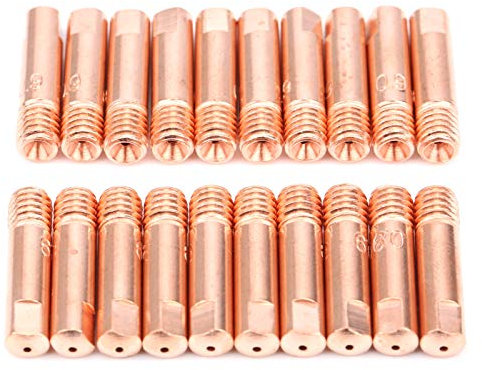 60Pcs Mig Punta di per Saldatura Punta di per Saldatura Rame conduttivo Nozzl per Accessori per Saldatura Mig 15AH x 0,9