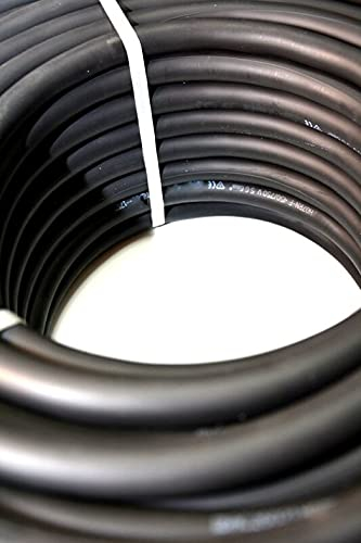 Hilark Schwarz Gummileitung H07RN-F 4x1,5 mm² (4g1,5 mm2) Gummischlauchleitung Kabel Leitung Außenbereich 100 meter Schwarz