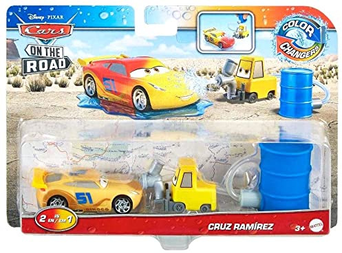 Disney Cars Color Changers 2022 Cars On The Road Cruz Ramirez with Pitty