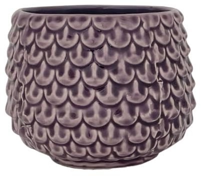 Nordring Pot de fleur Pino - Pots de Fleurs décoratifs Couleur pour intérieur Style rétro créatif S (9,5 cm ø), violet, Céramique