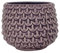 Nordring Retro Übertopf Vintage Pflanztopf für Zimmerplanzen, Sukkulenten Blumentopf Pino S (9,5 cm ø), purour, Keramik