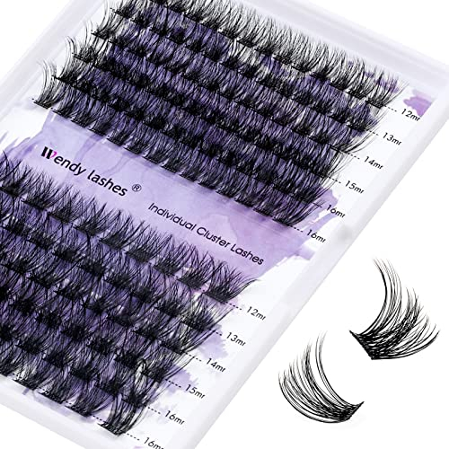 Faux Cils Individuels C Curl 0.07mm DIY Cluster Cils Volume Russe Mixte 12-16mm C3+C9 Naturels Cluster Extensions de Cils Individuels Bouquet Lashes Effet 3D Cluster Eye Lashes(C3+C9-C-MIX12-16)