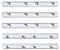 DTGN 3.94x0.39(LxW) Straight Joining Plates - 5Pack - Good for 3D Printer Frame - Outside Corner Brackets 2020 Aluminum Extrusion - Silver Tone