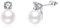 Perlen Ohrringe für Damen 925 Sterling Silber Zirkonia Perlen Ohrstecker Schmuck Geschenke für Mama Mutter Mädchen Freunde