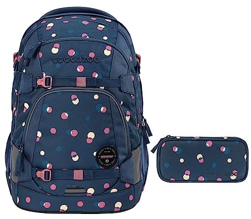 coocazoo MATE Schulrucksack-Set 2tlg inkl. Schlamperbox (Bubble Dreams)