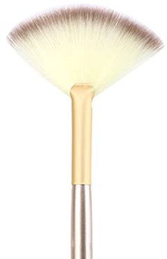 Pincel para máscara facial y pincel de maquillaje en forma de abanico, ideal para resaltar y aplicar sombra de ojos