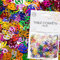 Konfetti Zahl 60 Bunt zum 60. Geburtstag | Deko für Jubiläum und Party | 500 Stück, metallic-bunt, 10mm groß | Zahlenkonfetti Tischkonfetti Tischdeko, Edition: Zahl 60