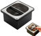 Gocoffun Espresso Coffee Knock Box, Stainless Steel Coffee Pucks Container, with Noise Reduction Rubber Ring,Silicone Bar for Knocking Portafilter Filter Grinds