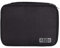 FAVORTALK Holiday Essentials for Men Portable Travel Electronic Accessories Organiser Pouch for Power Bank Mouse Stylus Pen Earphone SD Card Flash Drive Gadget Bag Black B21504