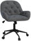 Vinsetto Bürostuhl Drehstuhl Bürosessel höhenverstellbarer Chefsessel Stuhl Schreibtischstuhl Sessel Büro samtartiges Polyester Dunkelgrau 60 x 61 x 81-91 cm