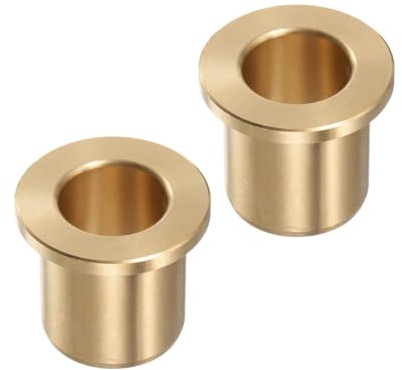 Kozelo 2pcs Bronze Flange Bearing Sleeve [16mm Bore x 22 OD x 25mm Flange Thickness] Self-Lubricating Bushings
