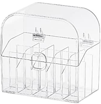NGCG Clear Lipstick Storage Box With Lid Cotton Swab Organization Supplies For Children Girl Boys Teenagers Makeup Boxes Lipstick Storage Box