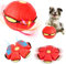 Haustier Frisbee Ball, Fliegender Saucer für Hunde, Outdoor Hundespielzeug, Interaktives Spielzeug für Hundetraining, Werfen (Rot Mit Licht)