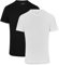 DANISH ENDURANCE Men's T-Shirts, Organic Cotton T-Shirts for Men, Multipack, Crew Neck or V-Neck, Short Sleeve, Premium Soft Blend, 2-Pack Multicolour (1xWhite, 1xBlack) XL
