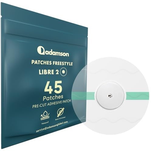 Freestyle Libre 2 Pflaster Wasserfest – 45er-Pack, Transparent, Langlebig, ohne Klebstoff in der Mitte, nicht reizend, einfach anzubringen und zu entfernen – für Sport, Schwimmen, täglichen Gebrauch