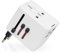 Marifede Adattatore Universale da Viaggio 4 USB e AC, Compatibile con 150 Paesi - Ideale per USA, UK, Europa e Asia