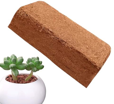 Ladrillo de Fibra de Coco, Suelo de Fibra de Coco,Ladrillo de bonote Turba de Coco Suelo de Coco | Mezcla para macetas de Tierra de jardín, cáscara de Fibra de Coco, sustrato de Ladrillos de Fibra de