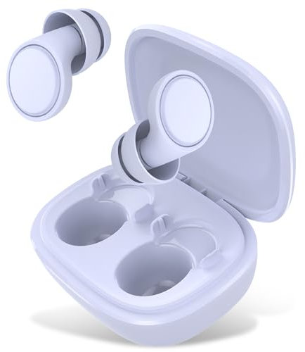 Tappi per orecchie, 35 dB Tappi orecchie dormire Riutilizzabile Silicone di protezione per l'udito con cancellazione del rumore, con 7 Paia in XS/S/M/L per dormire, viaggiare, Relax