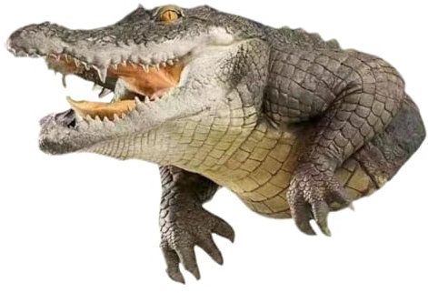 Garneck Realistischer Schwimmender Krokodilkopf Teichdekoration Leichtes Gartendekor Für Teich Pool Patio Einzigartiges Outdoor-schwimmschmuck Für Teiche Und Wasserstellen