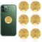 JIYIN 6 PCS Cell Phone Protection Neutralizers Stickers, EMF Stickers Blocker Neutralize Shield Protection for All Phones Tablets Laptops Computer WiFi Devices, 6pcs Gold